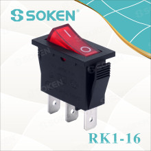 Soken Rk1-16 1X1n B / R on off Interruptor oscilante
